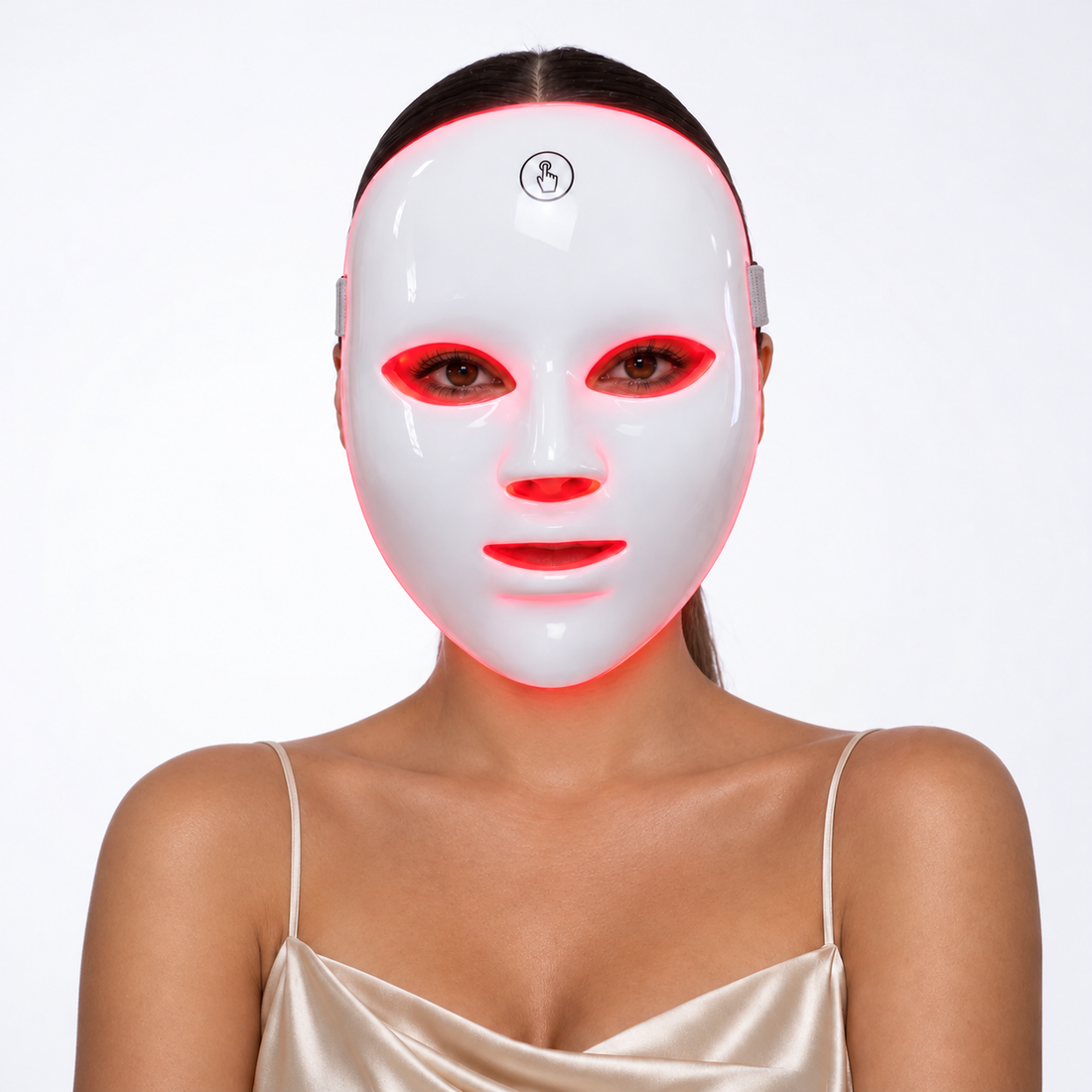 Portrait au masque LED visage LUMÉA