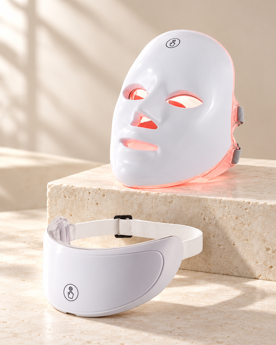 Pack LUMÉA masque visage et masque cou LED